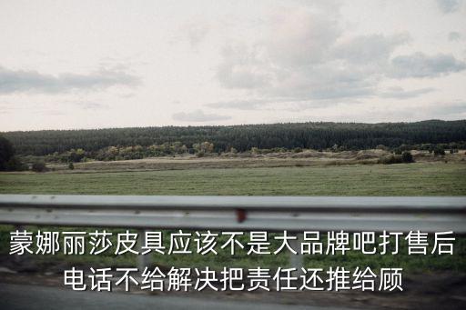 蒙娜麗莎皮具應(yīng)該不是大品牌吧打售后電話不給解決把責(zé)任還推給顧