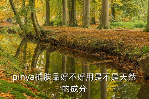 pinya護(hù)膚品好不好用是不是天然的成分