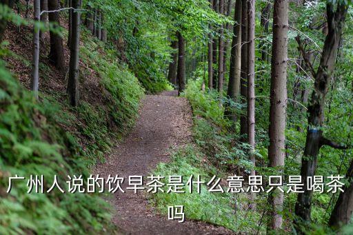 廣州人說的飲早茶是什么意思只是喝茶嗎
