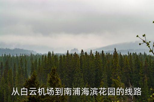 廣州機場到海濱，從白云機場到南浦海濱花園的線路