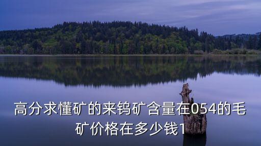 高分求懂礦的來鎢礦含量在054的毛礦價(jià)格在多少錢1