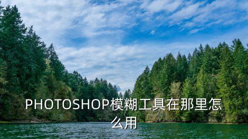 PHOTOSHOP模糊工具在那里怎么用