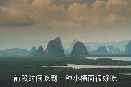前段時間吃到一種小桶面很好吃