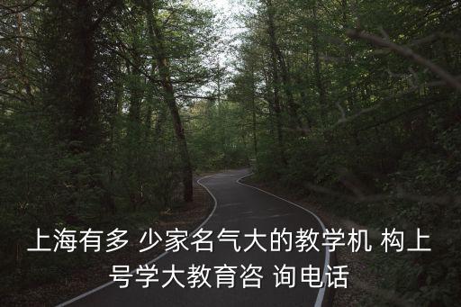 上海市學科帶頭人計劃2019，上海有多 少家名氣大的教學機 構上號學大教育咨 詢電話
