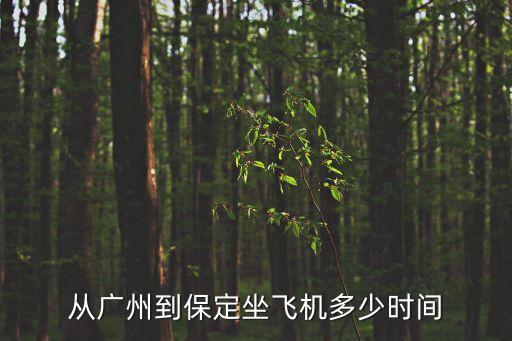 飛機保定到廣州距離，從廣州到保定坐飛機多少時間