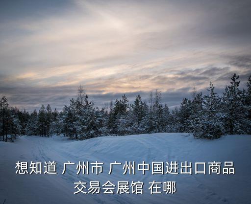 廣州出博會，廣州進出口展會具體干啥的