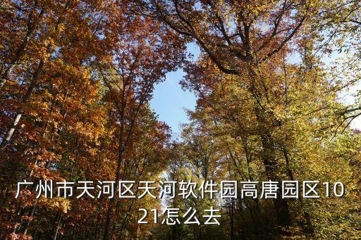 廣州到高唐的距離，廣州市天河區(qū)天河軟件園高唐園區(qū)1021怎么去