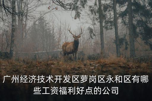 廣州杰特醫療工資待遇怎么樣，廣州經濟技術開發區蘿崗區永和區有哪些工資福利好點的公司