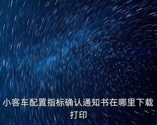 上海市小客車指標(biāo)怎么打印，小車搖號搖到之后去哪打印啊是不是去交通局啊