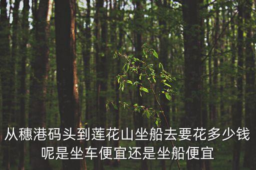 由廣州坐游輪到蓮花山要多少錢，廣州能不能坐船到蓮花山