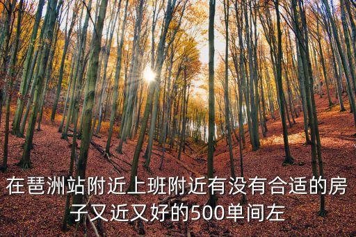 在琶洲站附近上班附近有沒有合適的房子又近又好的500單間左