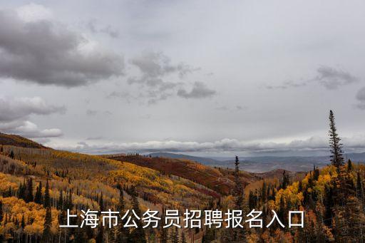 上海市公務員招聘報名入口