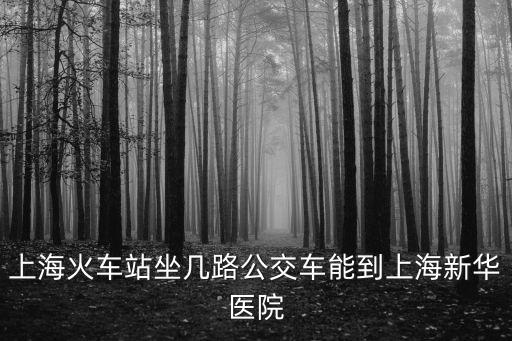 上海火車站坐幾路公交車能到上海新華醫院