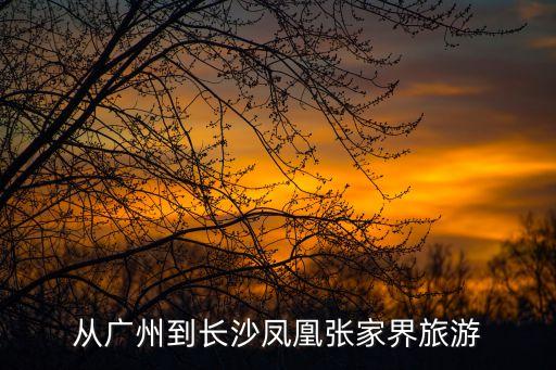 從廣州到長(zhǎng)沙鳳凰張家界旅游