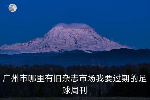 廣州市哪里有舊雜志市場我要過期的足球周刊