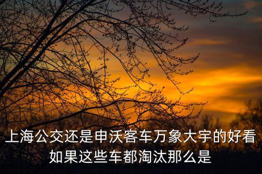 上海公交還是申沃客車萬象大宇的好看如果這些車都淘汰那么是