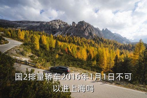 進上海市區的車對排量有要求嗎，國2排量轎車2016年1月1日不可以進上海嗎
