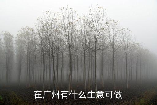廣州創(chuàng)業(yè)項目現(xiàn)狀，廣州做什么生意好呢