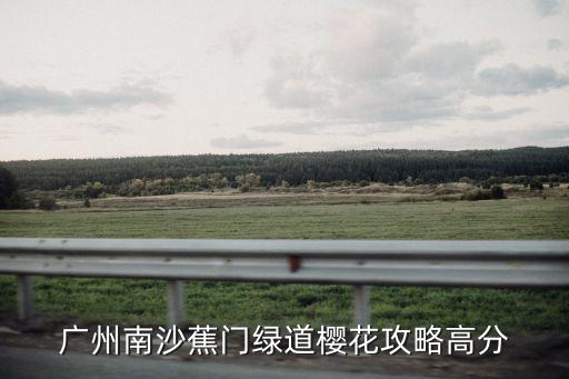 廣州附近櫻花海洋，廣州南沙蕉門綠道櫻花攻略高分