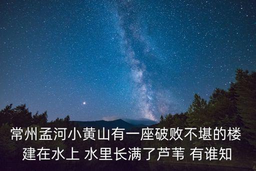 常州孟河小黃山有一座破敗不堪的樓 建在水上 水里長滿了蘆葦 有誰知