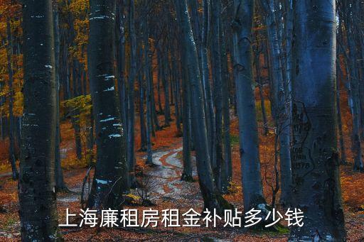 上海廉租房租金補貼多少錢