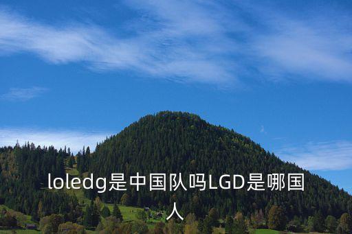 loledg是中國隊(duì)嗎LGD是哪國人
