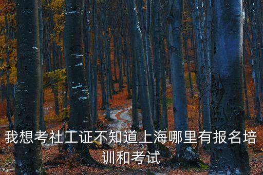 我想考社工證不知道上海哪里有報名培訓和考試
