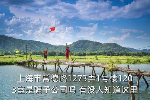 上海市樸麗，上海市常德路1273弄1號樓1203室是騙子公司嗎 有沒人知道這里