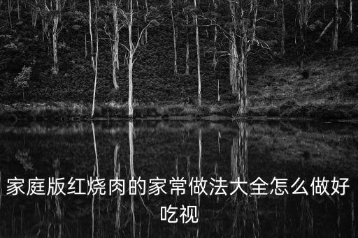 家庭版紅燒肉的家常做法大全怎么做好吃視