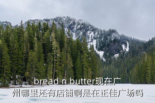 bread n butter現(xiàn)在廣州哪里還有店鋪啊是在正佳廣場嗎