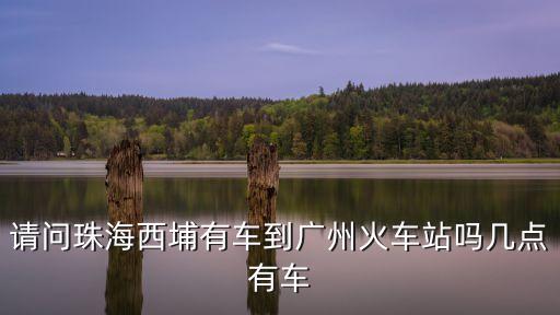 請問珠海西埔有車到廣州火車站嗎幾點有車