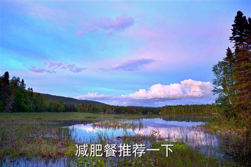 減肥餐推薦一下