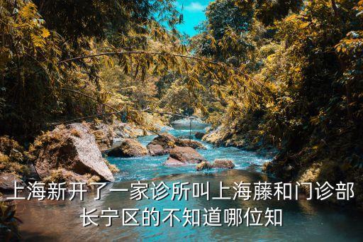 上海市榮華東道88號，上海新開了一家診所叫上海藤和門診部長寧區(qū)的不知道哪位知