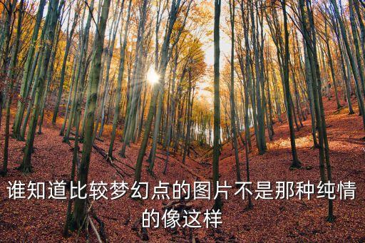 誰知道比較夢幻點的圖片不是那種純情的像這樣