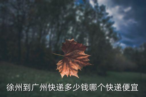 徐州到廣州快100斤運(yùn)費(fèi)多少，韻達(dá)徐州到廣州的快件要多少錢(qián)