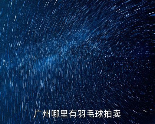 廣州羽毛球拍賣市場，廣州哪里有羽毛球拍賣