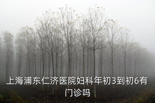 上海市仁濟醫(yī)院東院婦科，上海仁濟醫(yī)院婦科好嘛