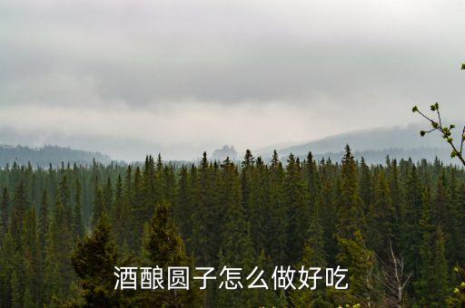 酒釀元宵的做法，酒釀圓子怎么做好吃