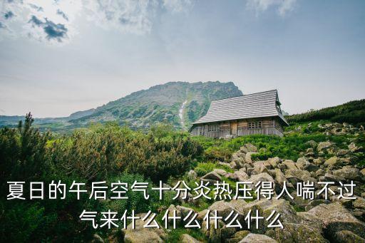 夏日的午后，夏日的午后空氣十分炎熱壓得人喘不過氣來(lái)什么什么什么什么