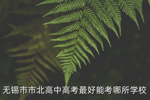 上海市北中學校園日成績，無錫市市北高中高考最好能考哪所學校