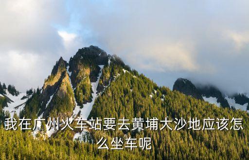 我在廣州火車站要去黃埔大沙地應該怎么坐車呢