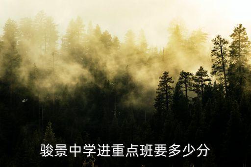 廣州駿景中學錄取分數，廣州地區高中錄取分是多少
