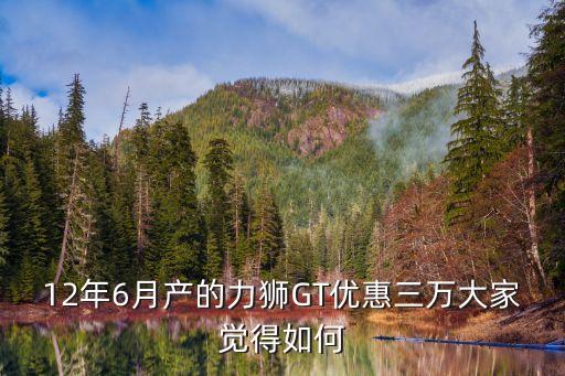 廣州力獅優惠1萬，12年6月產的力獅GT優惠三萬大家覺得如何