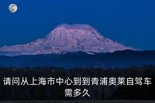 上海市區離青浦奧萊多遠，從上海站乘動車和高鐵的地方到青浦奧特萊斯打車的話需要多少錢