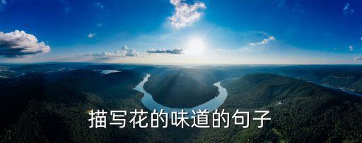 描寫花的味道的句子