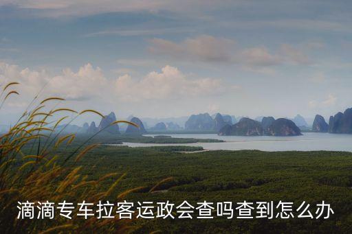 滴滴專車拉客運政會查嗎查到怎么辦