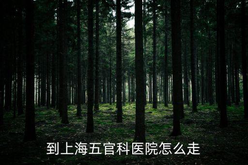 上海市五官科醫院路線圖，上海市五官科醫院怎么走