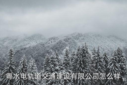 粵水電軌道交通建設(shè)有限公司怎么樣