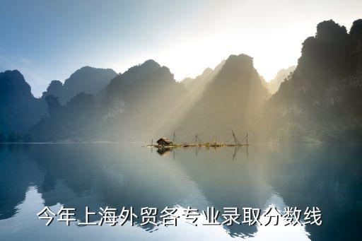 2017上海市外貿，今年上海外貿各專業錄取分數線
