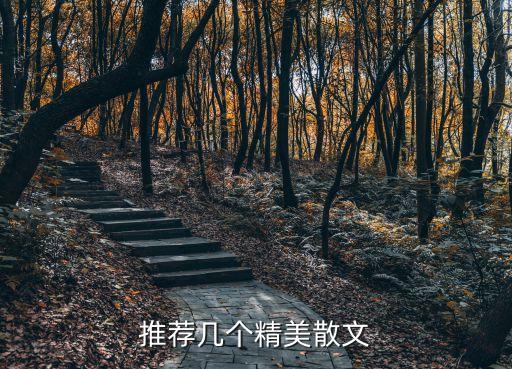 推薦幾個精美散文